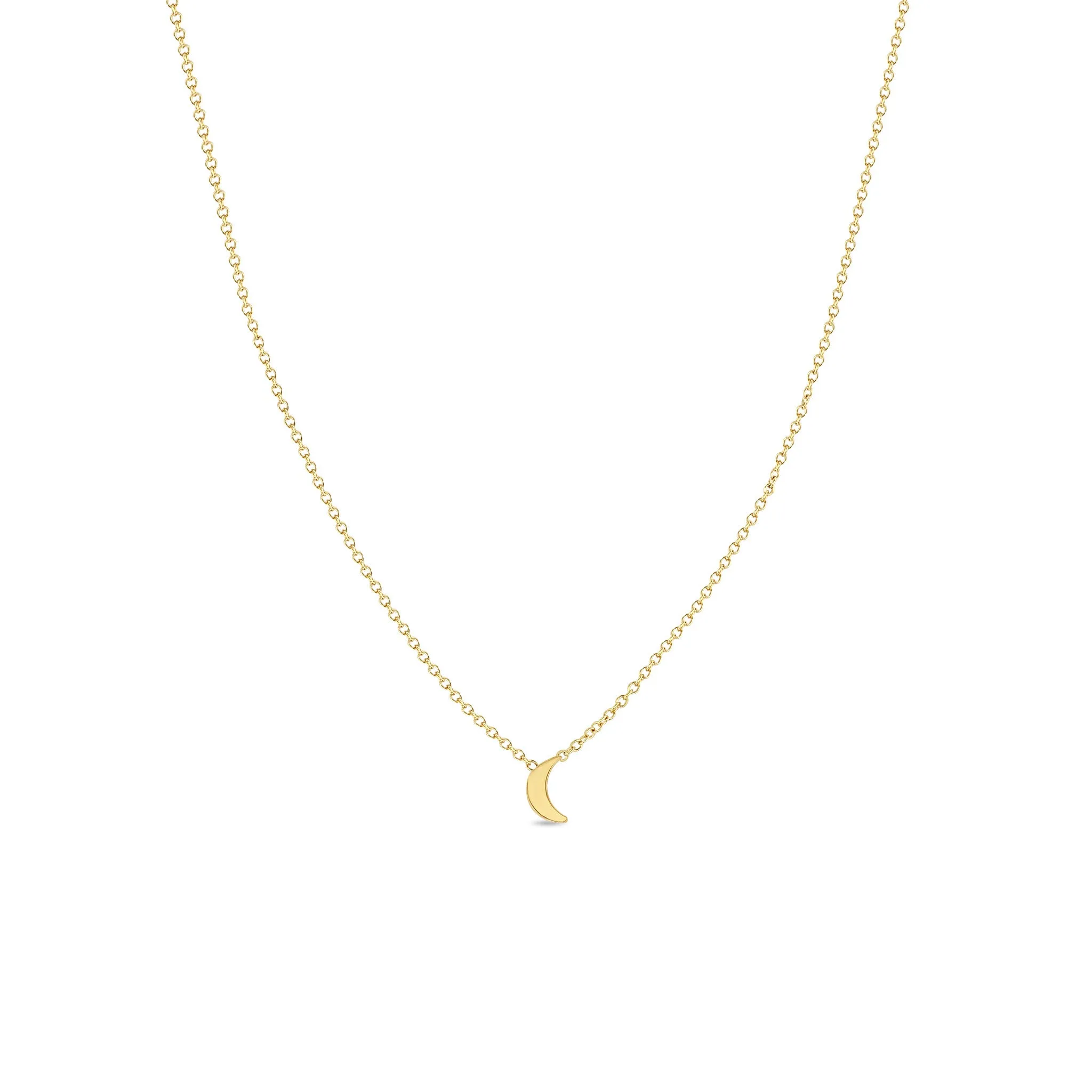 14k Itty Bitty Crescent Moon Necklace