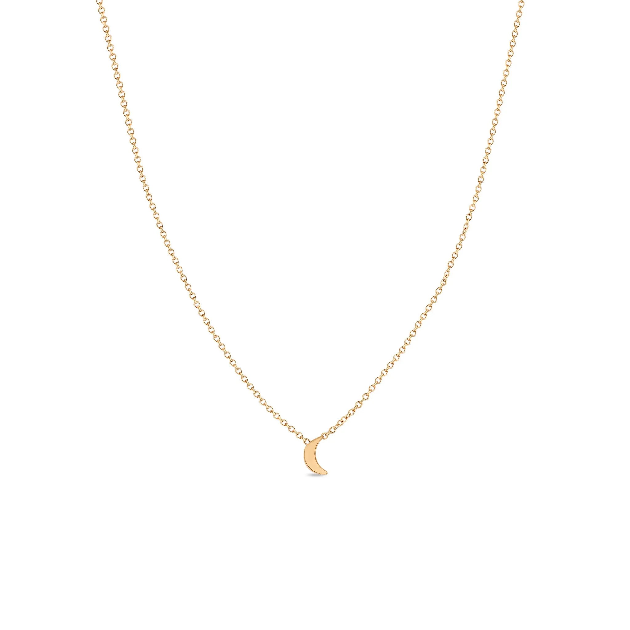 14k Itty Bitty Crescent Moon Necklace