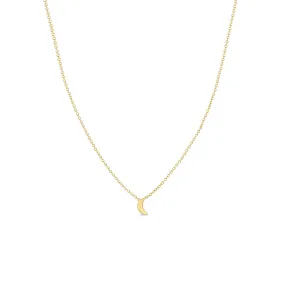 14k Itty Bitty Crescent Moon Necklace