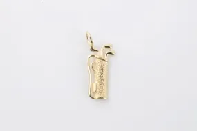 14k Yellow Gold Golf Bag Pendant (0.66g.)