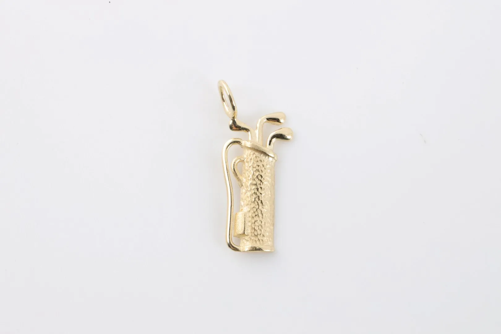 14k Yellow Gold Golf Bag Pendant (0.66g.)