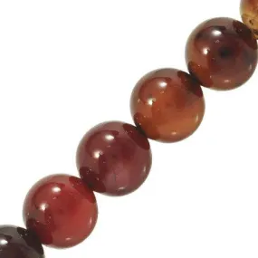 8mm Round Halloween Onyx Beads (Pack of 10)