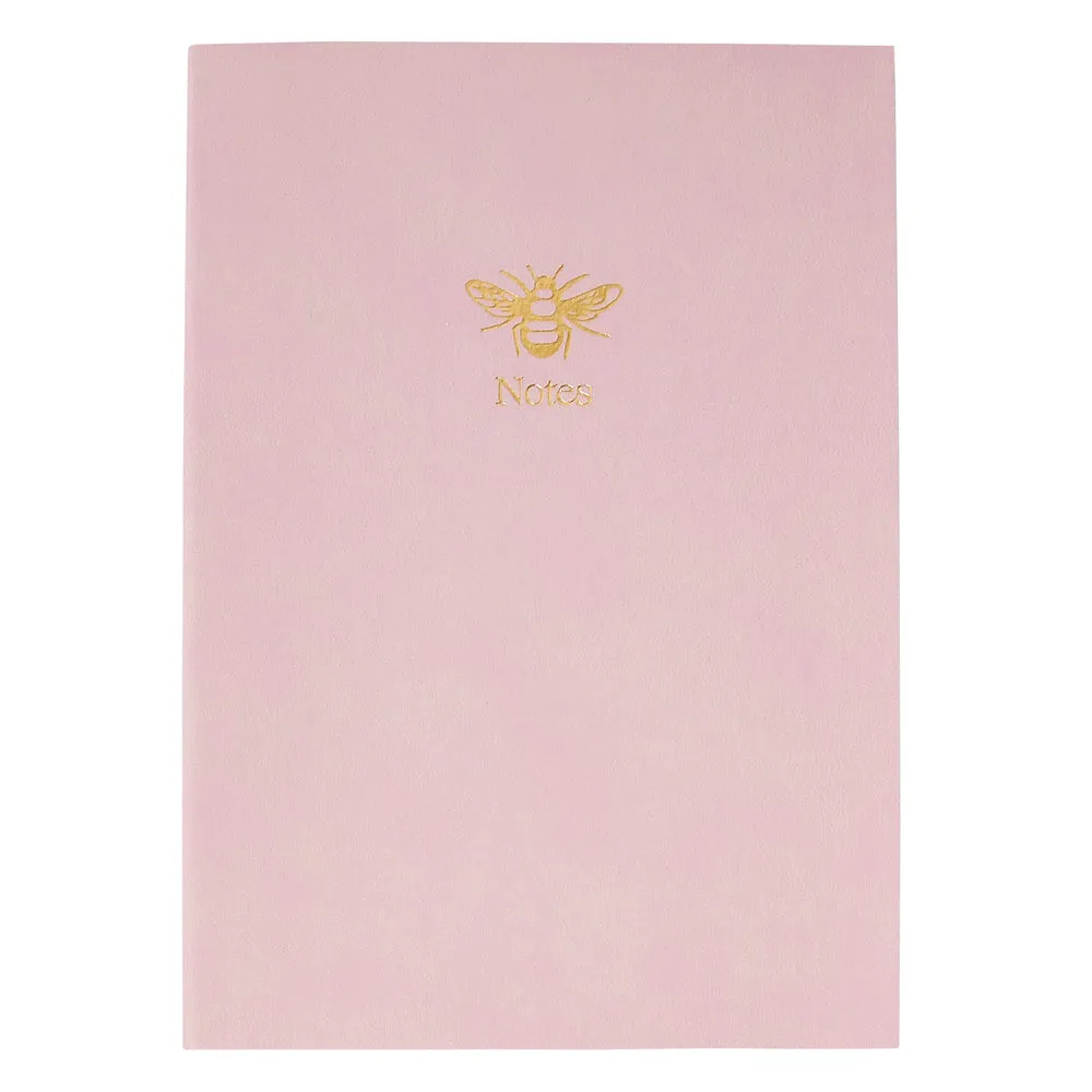 Accessorize London Girl's White Embossed Bee Hardback Notebook Set Of 2