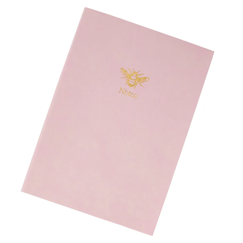 Accessorize London Girl's White Embossed Bee Hardback Notebook Set Of 2