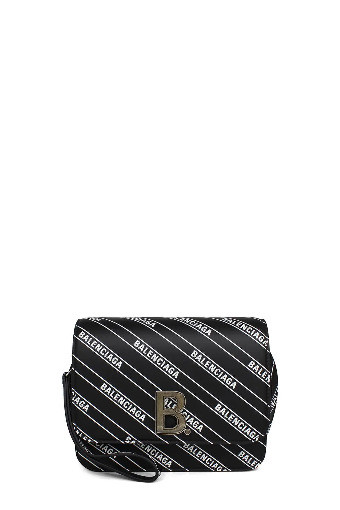 B Small Bag Logo Diagonal Print