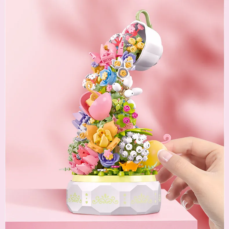 Building Block Flower Music Box - Kimi