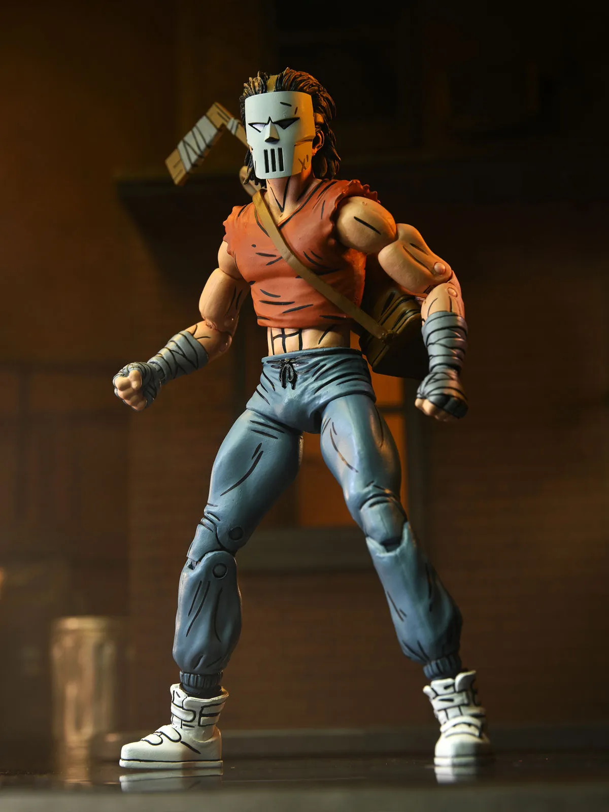 Casey Jones in Red Shirt - 7” Scale Action Figure - Teenage Mutant Ninja Turtles: Mirage Comics - NECA Collectibles