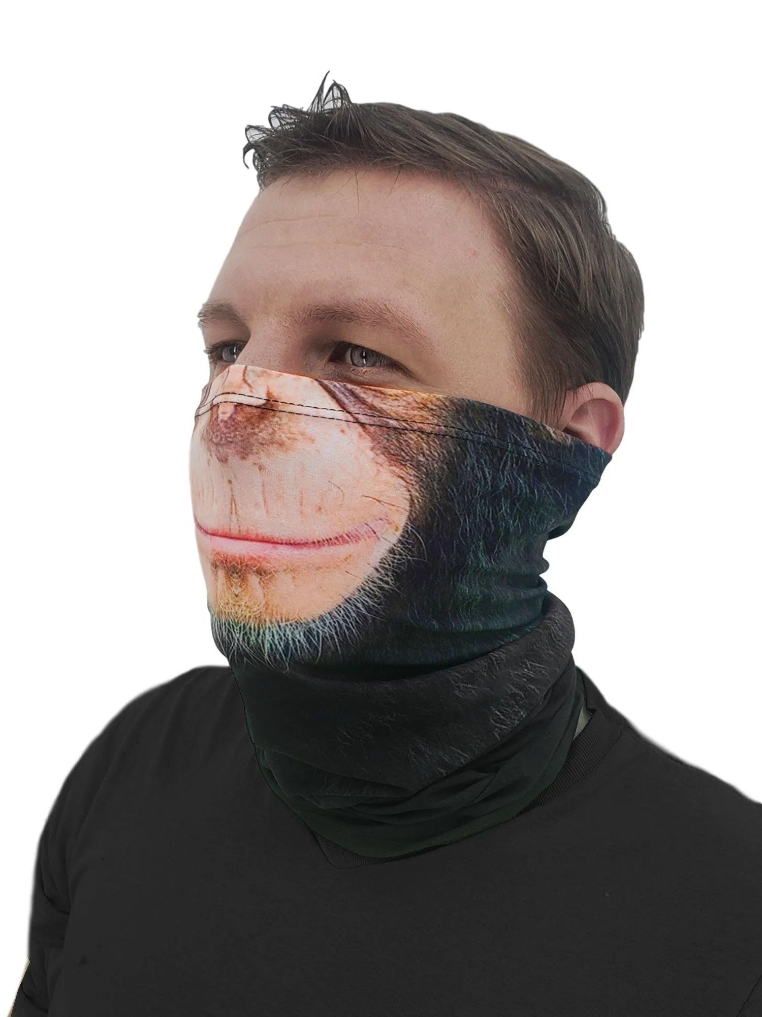 Chimpanzee Animal Face Neck Gaiter