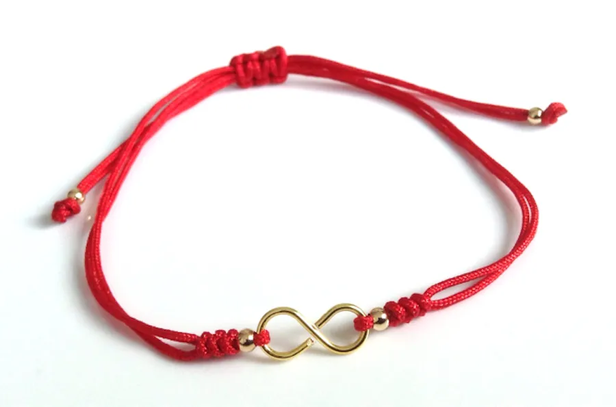 Couples Bracelet Red String Infinity Symbol - Set of 2 Bracelets