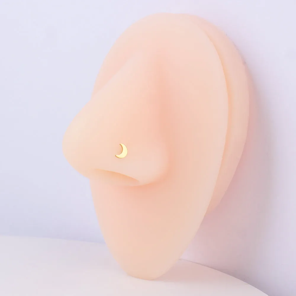 Crescent Moon Nose Stud