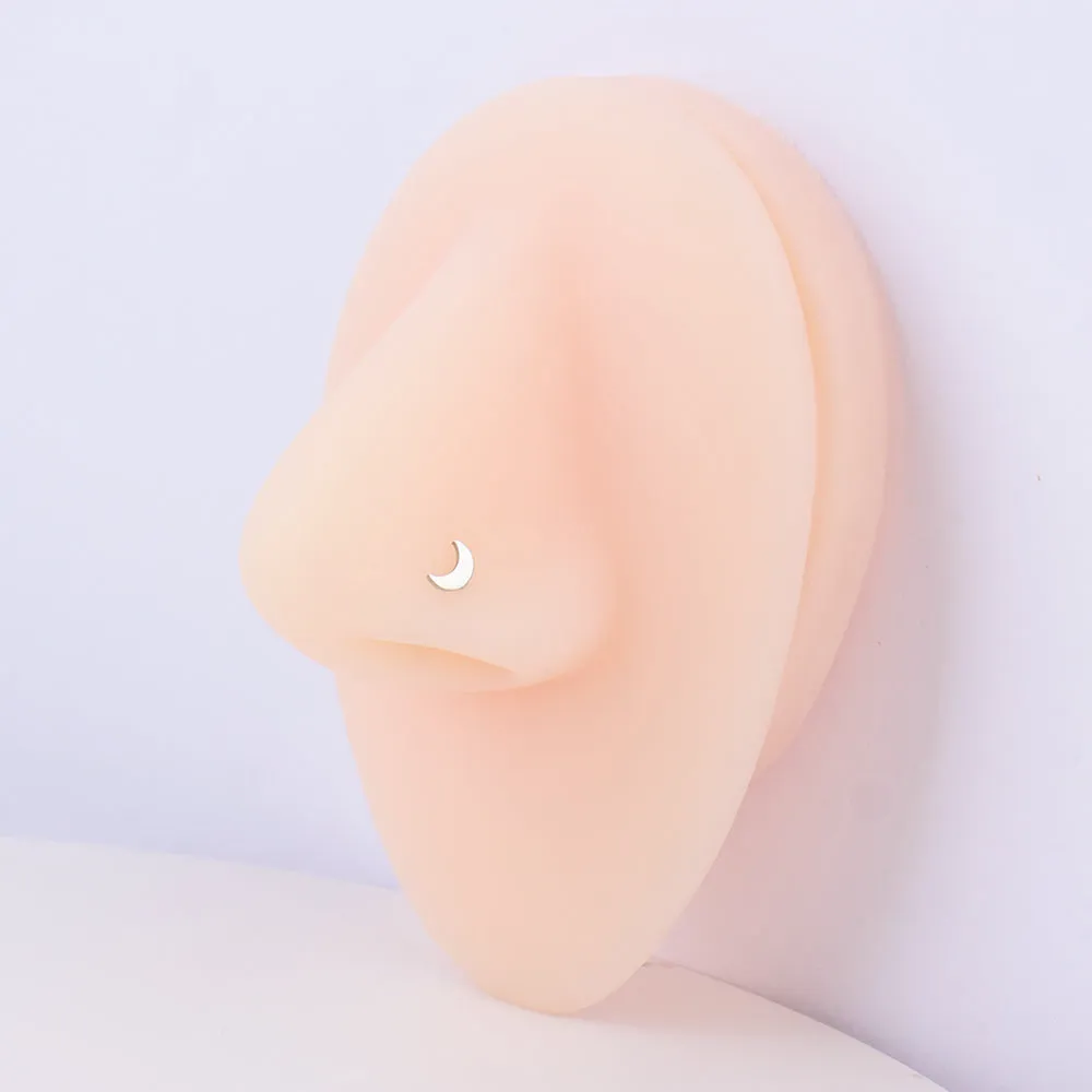 Crescent Moon Nose Stud