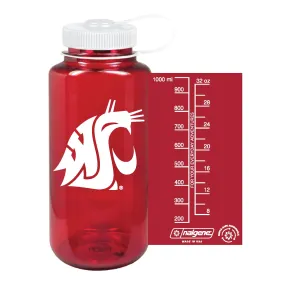 Crimson Plastic WSU Water Bottle Nalgene