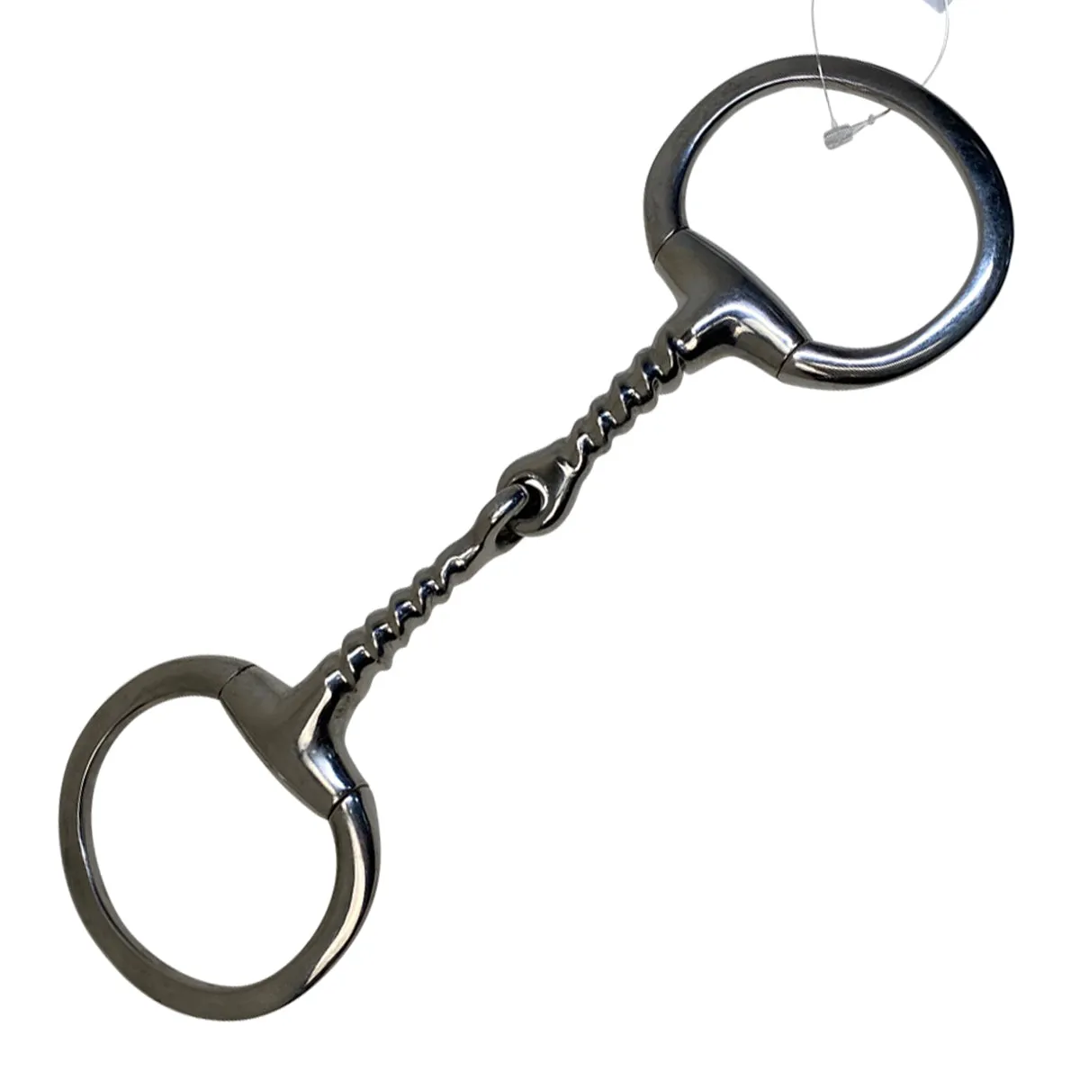 Eggbutt Corkscrew Snaffle in Stainess Steel - 5