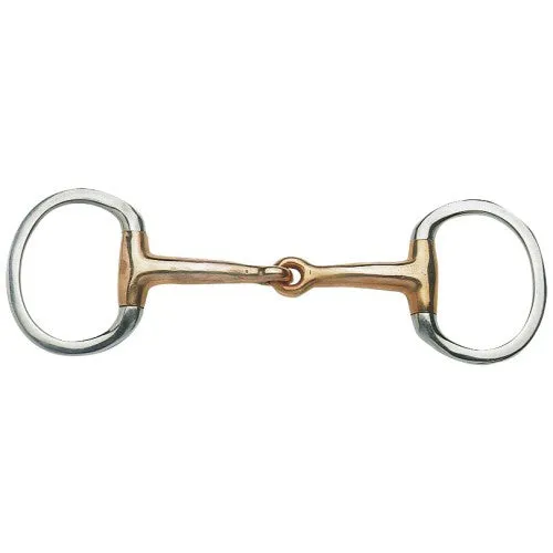 EggButt Snaffle with Thin Copper Mouth