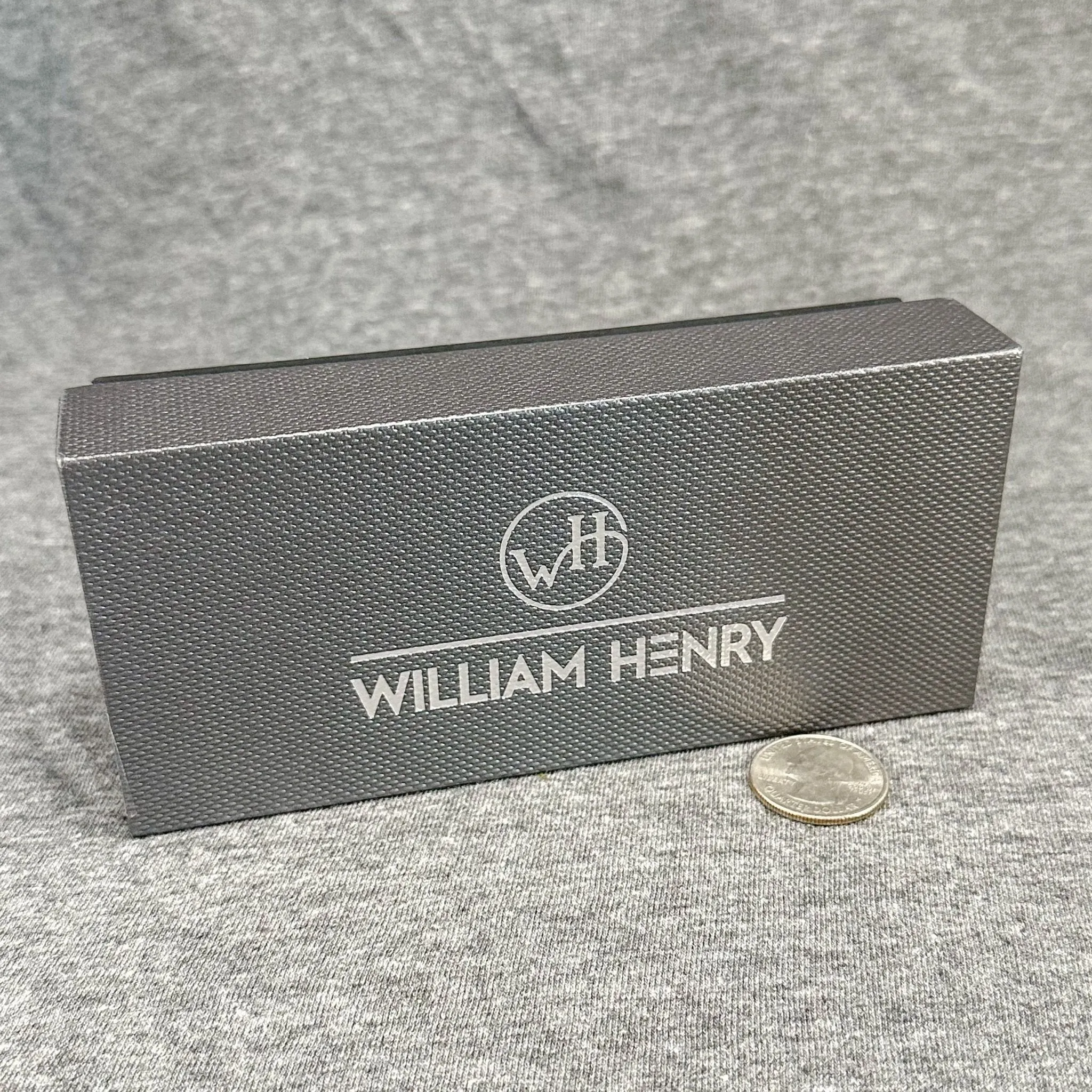 Estate William Henry Solace Box with Pouch & Tag EMPTY 9