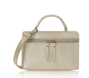 Fabucci Gold Leather  Bag with handle