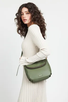 FiFi Cactus Leather Shoulder Bag