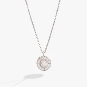 Genuine Mother of Pearl Signature Pendant Necklace