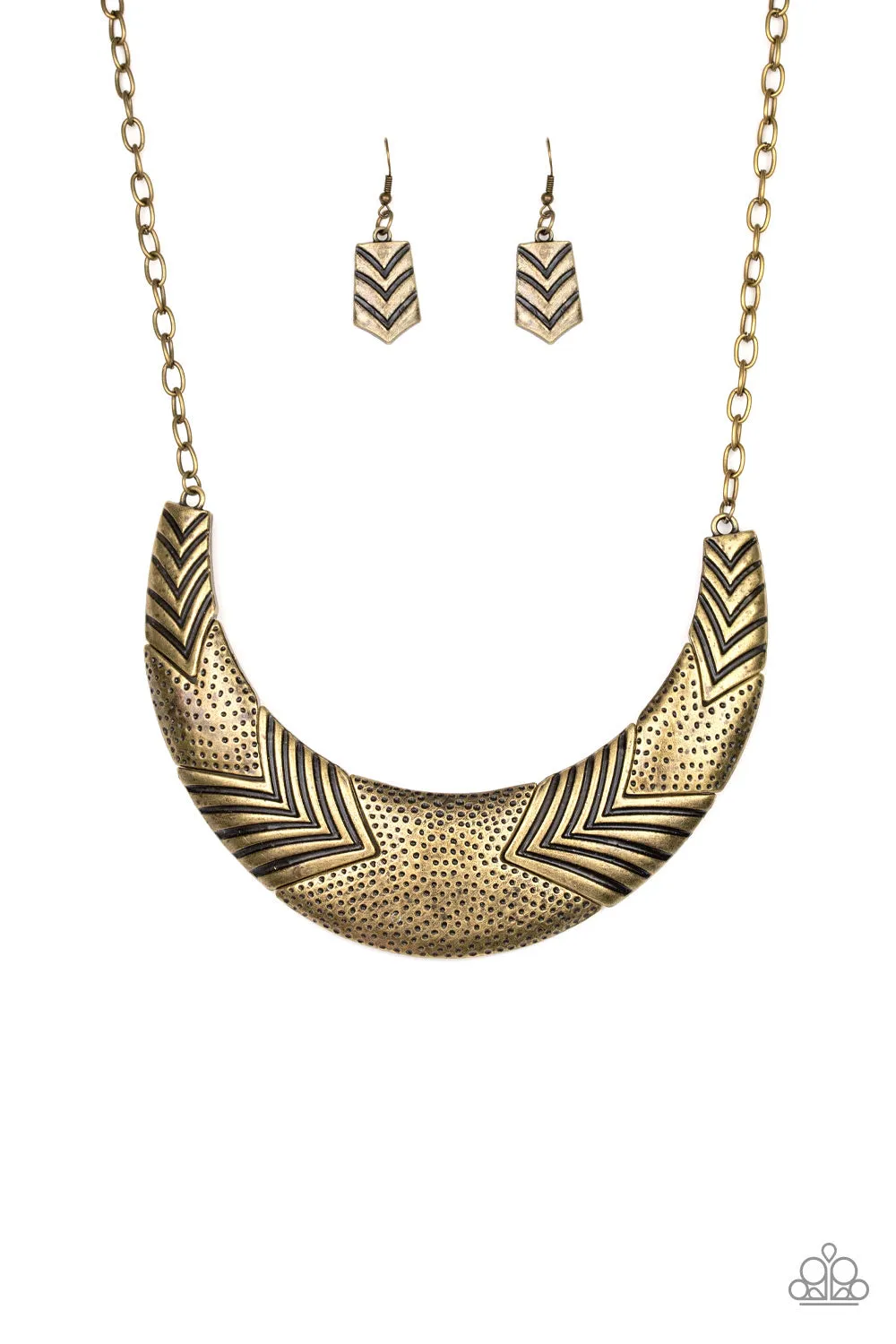 Geographic Goddess Brass-Necklace