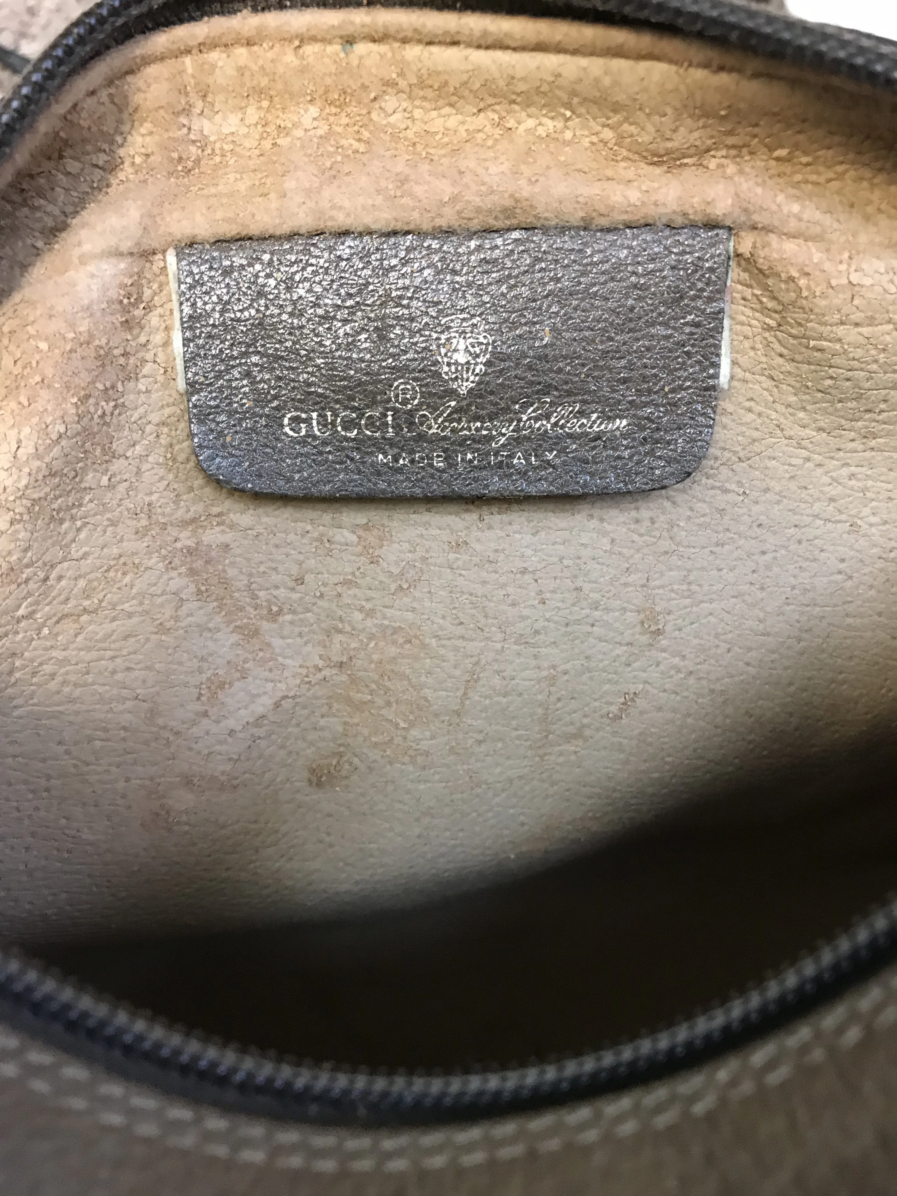 Gucci Monogram Web Camera Crossbody Bag