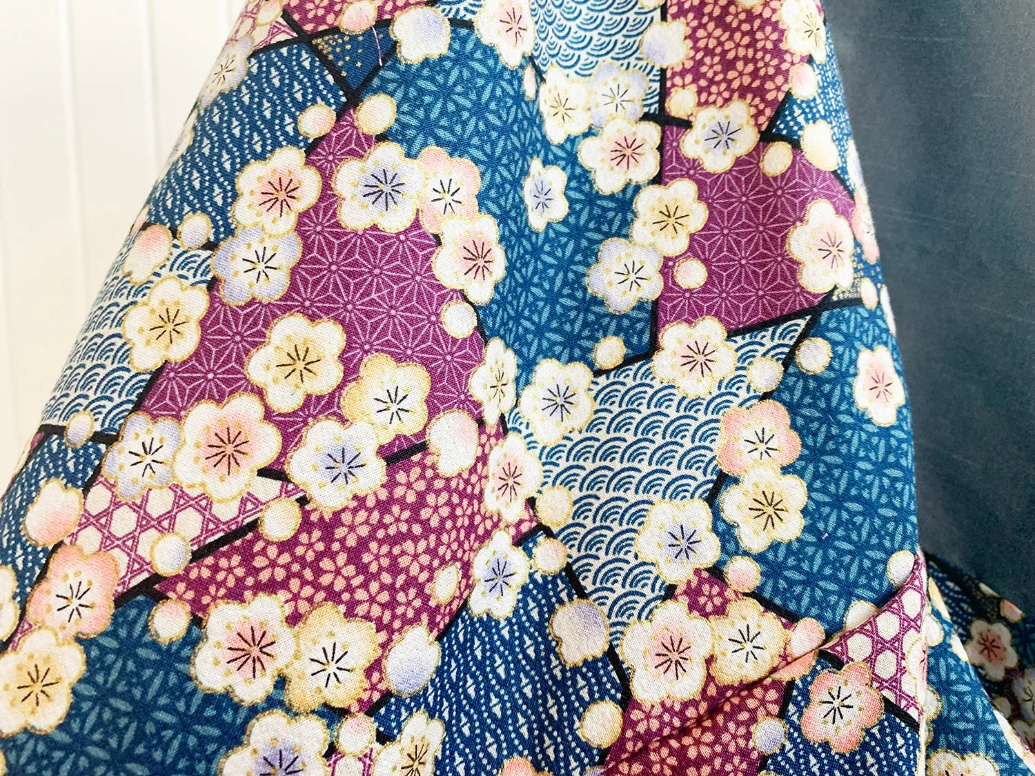 *Handmade* Origami bag | Market bag | Sakura (Blue)