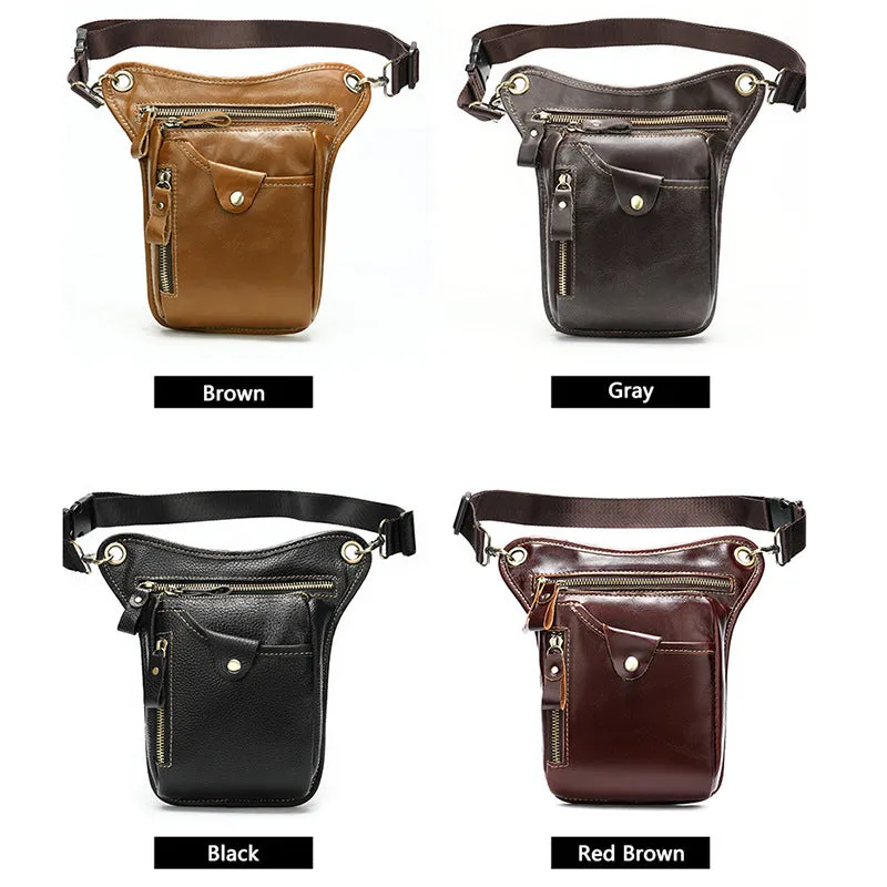 INSTOCK- Leather outdoor sports cowhide mobile motorcycle riding