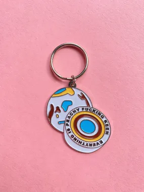 Jawbreaker Everything is Peachy F-ing Keen Key Chain