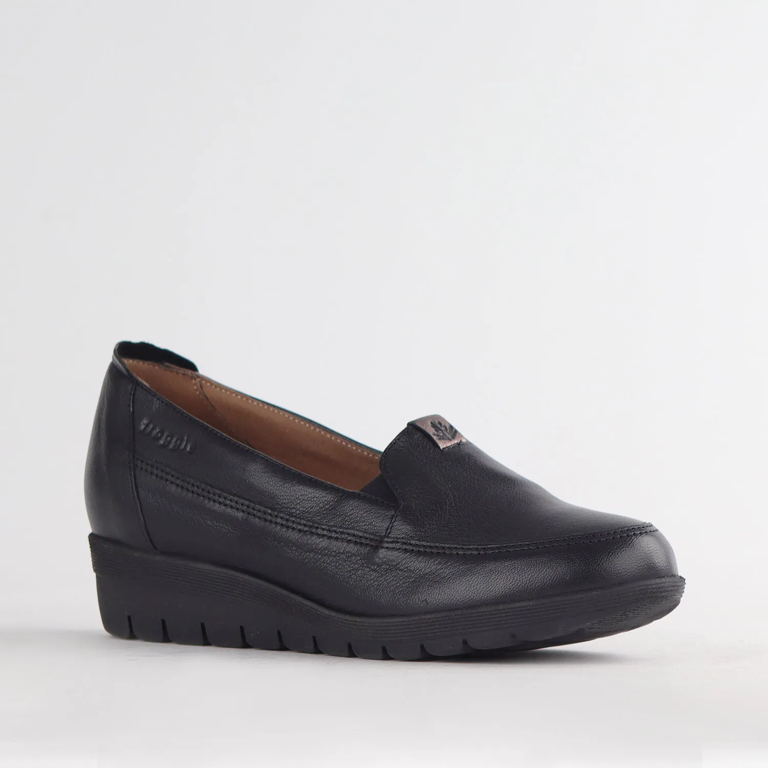 Loafer with Removable Footbed in Black - 12493