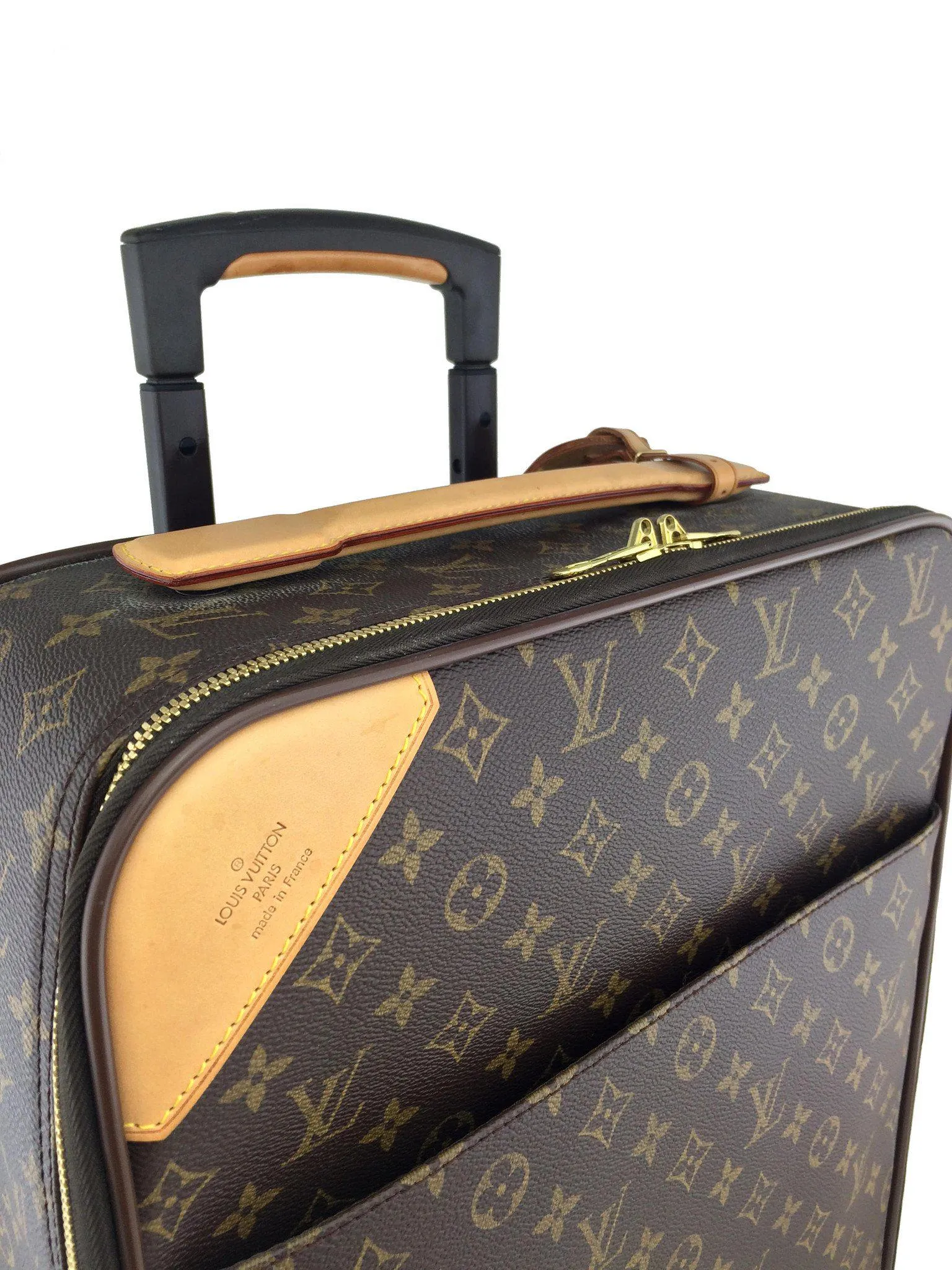 Louis Vuitton Pegase 50 Monogram Canvas Rolling Suitcase Travel Bag