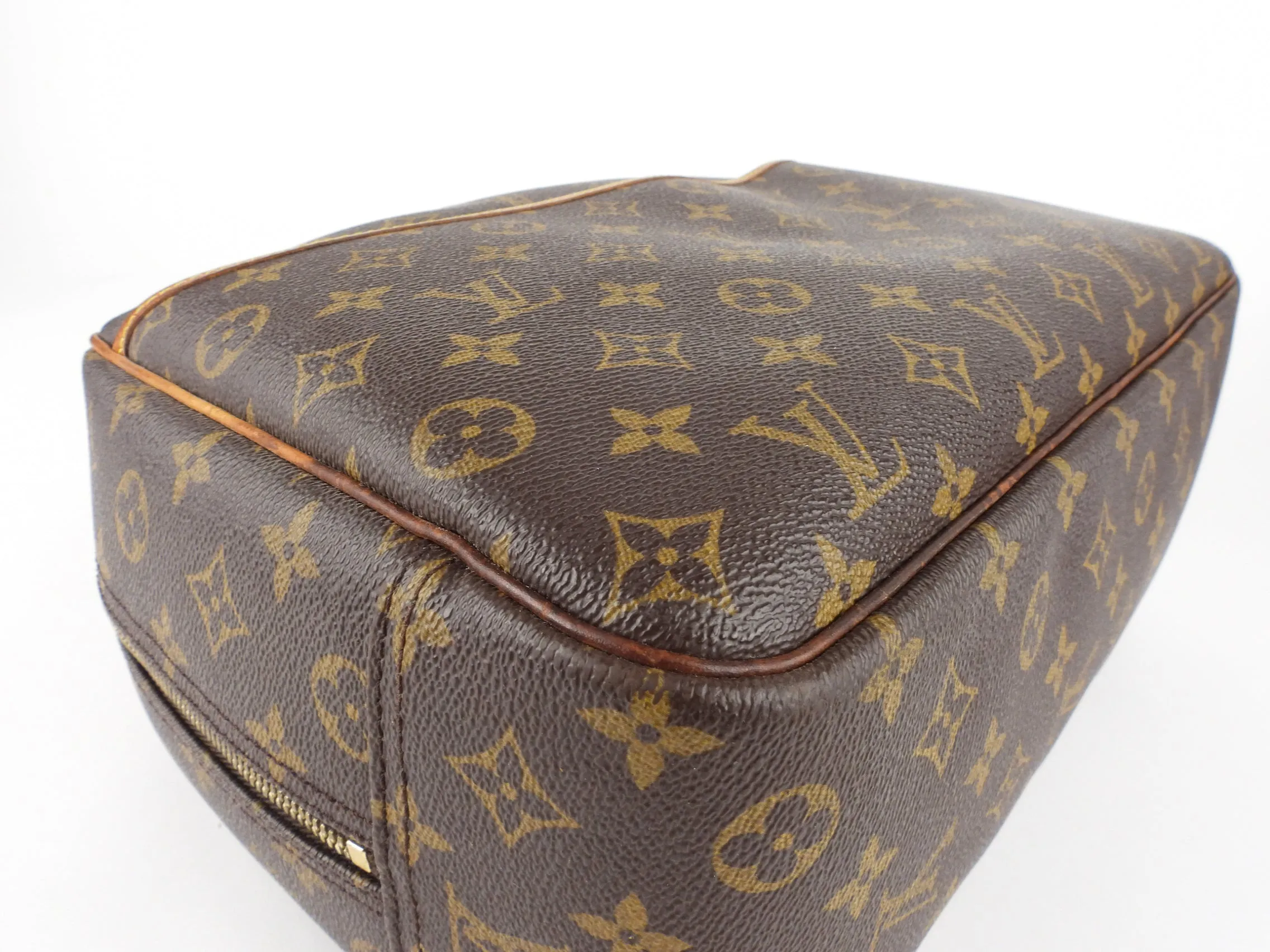 Louis Vuitton Vintage Monogram Coated Canvas Deauville Bowling Bag