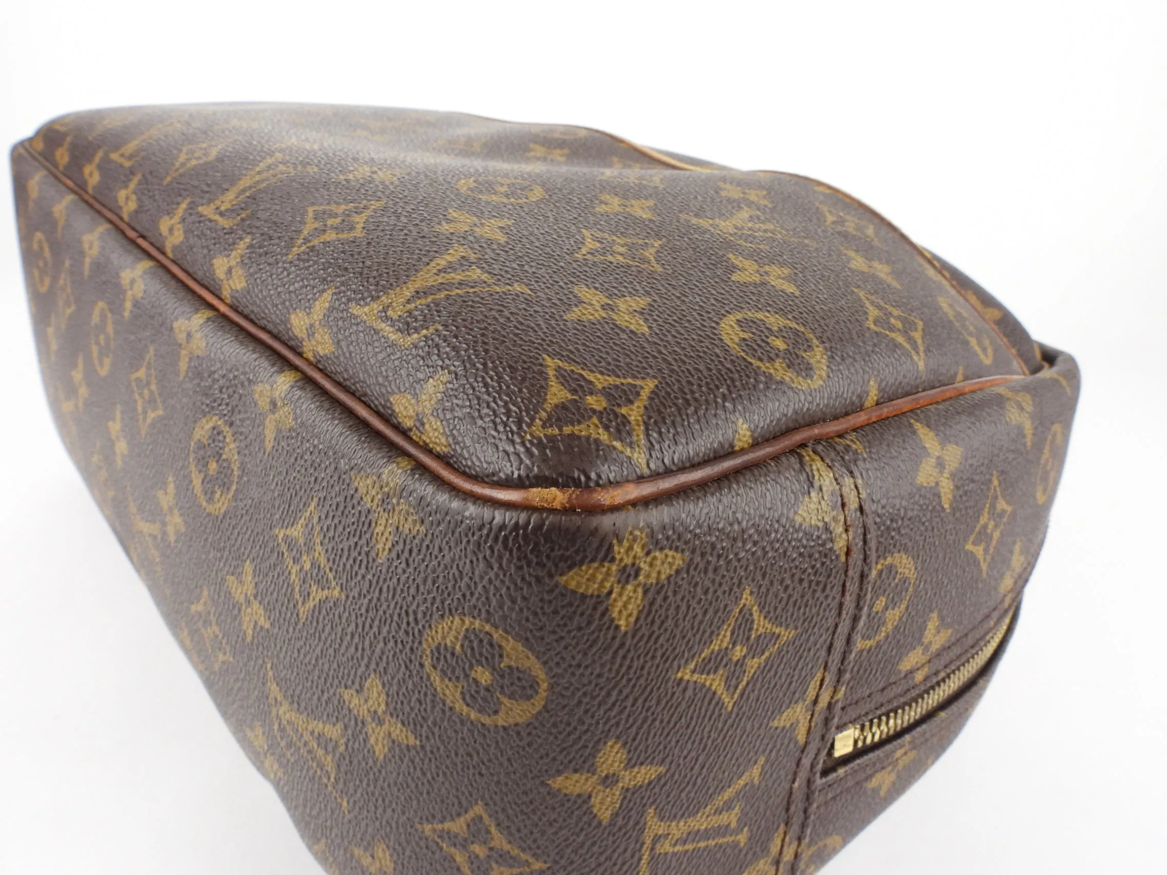 Louis Vuitton Vintage Monogram Coated Canvas Deauville Bowling Bag