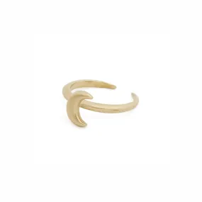 Luna Creciente Adjustable Ring - Bronze