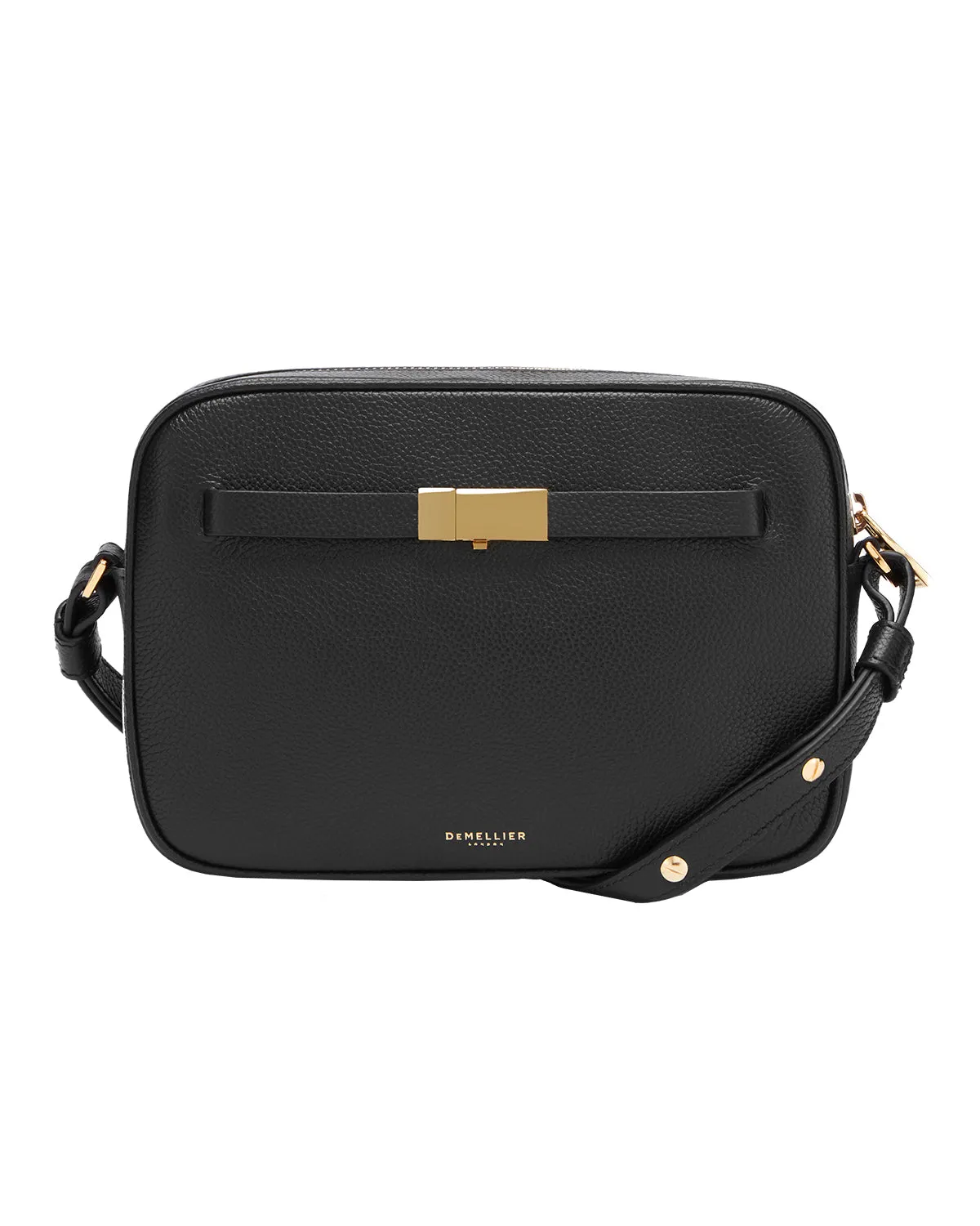 New York Crossbody (Black Small Grain)