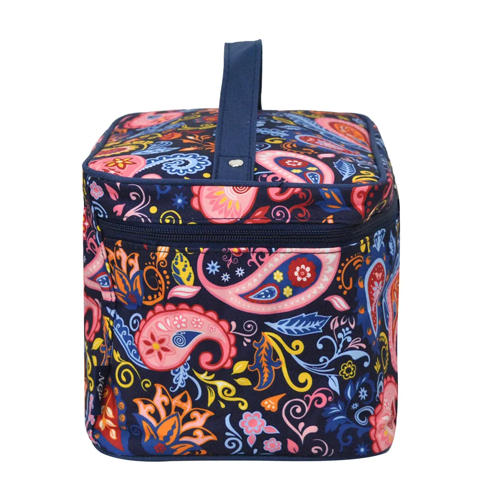 Paisley Whirl NGIL Large Top Handle Cosmetic Case