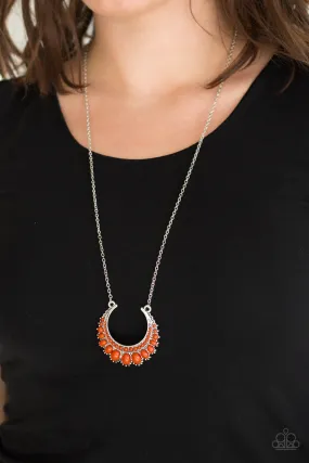 Paparazzi Count To ZEN Orange Necklace Set