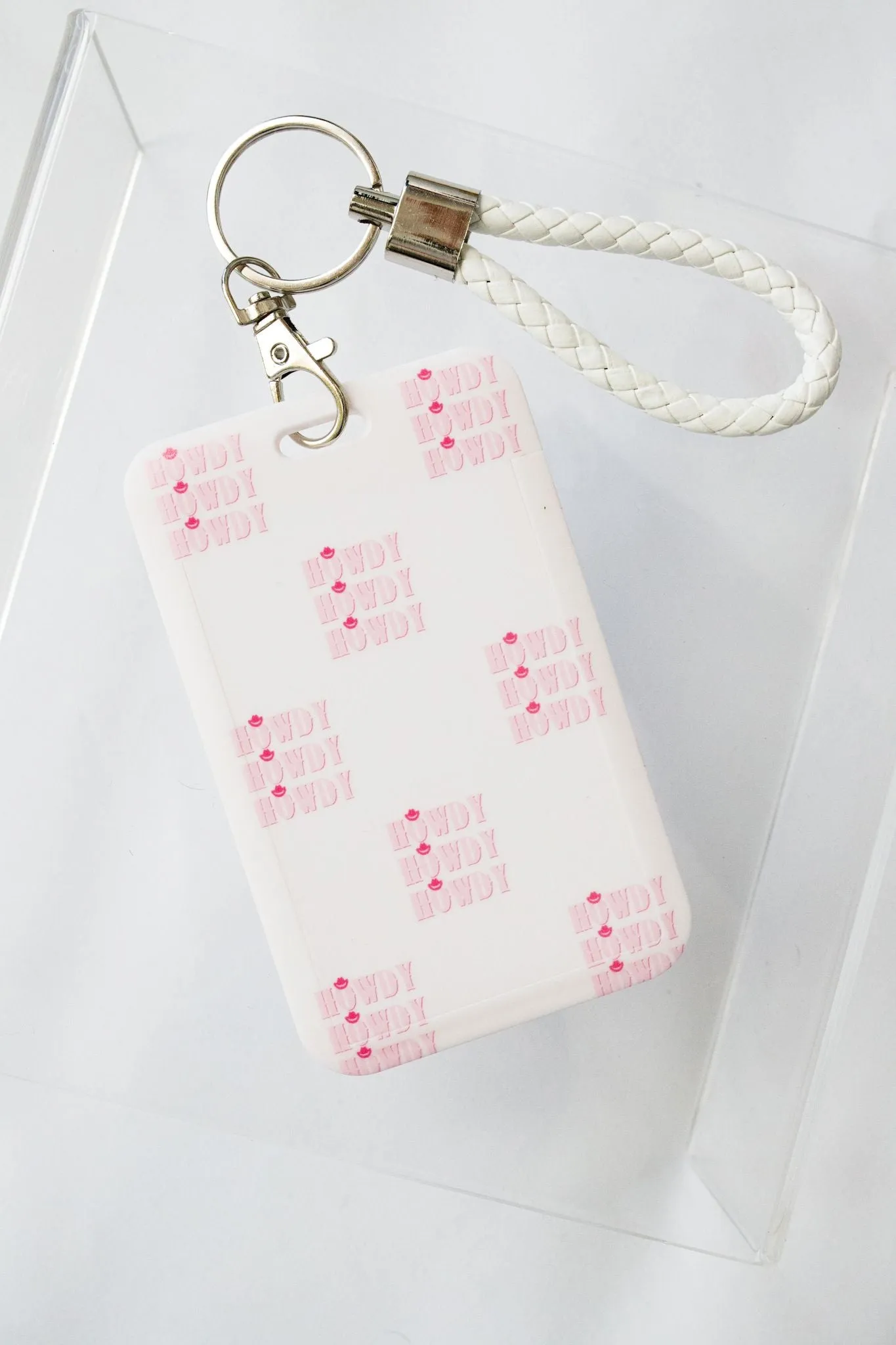 Pink Howdy Luggage Tag