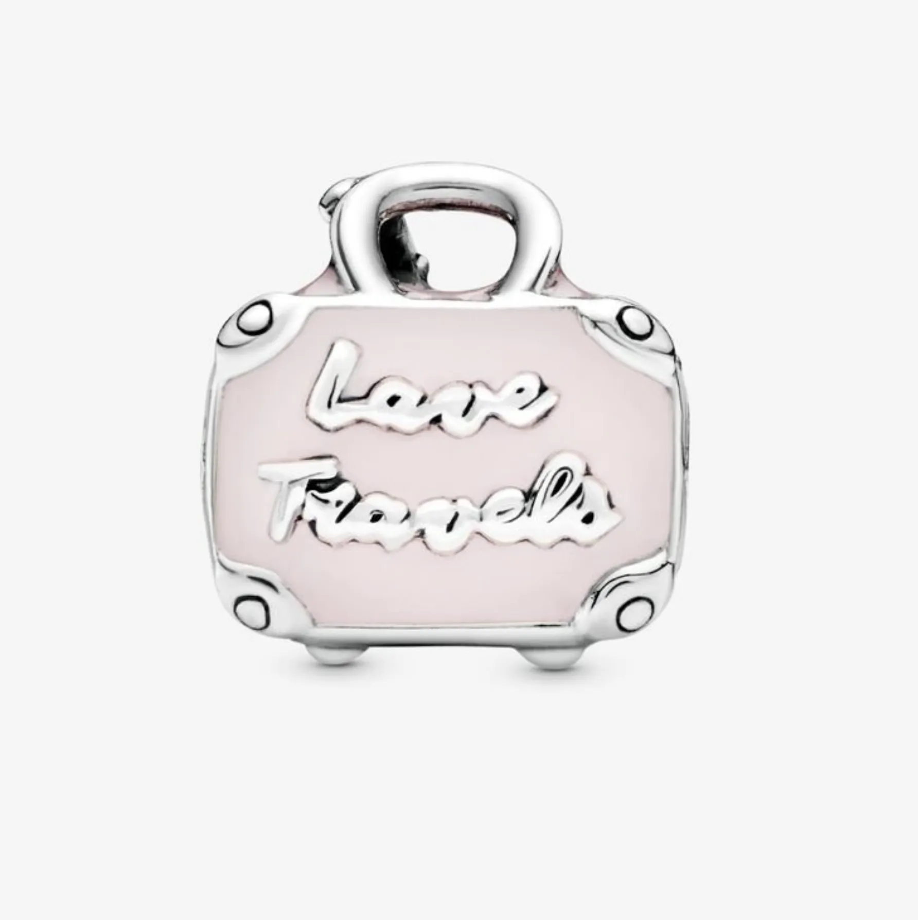 Pink Travel Bag Charm 798063EN124