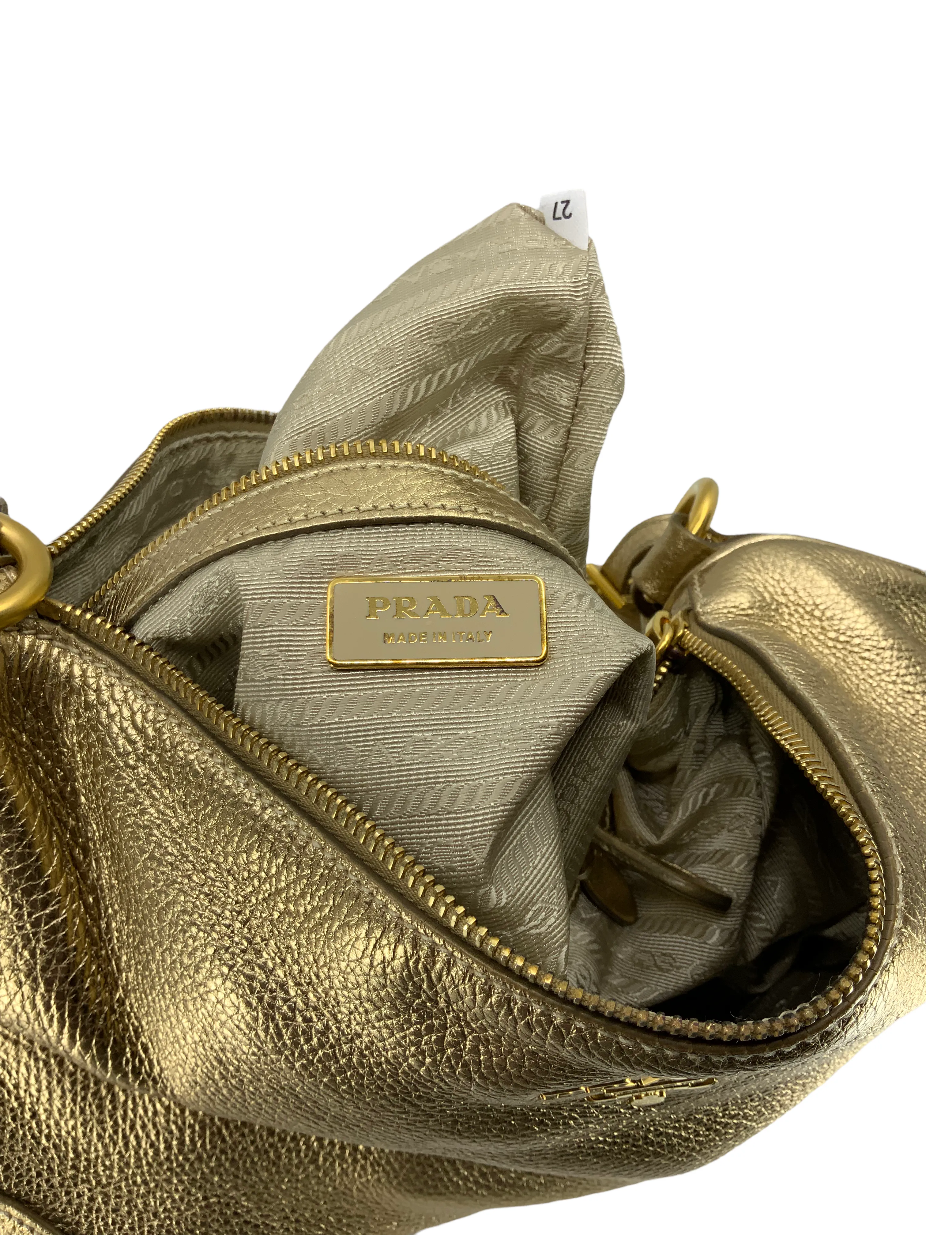 Prada Vitello Daino Leather Shoulder Bag