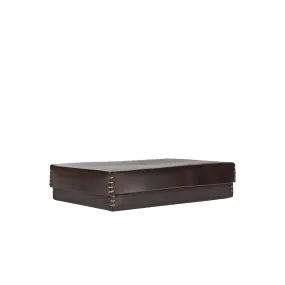 Rectangular Leather Box Dado Ebony