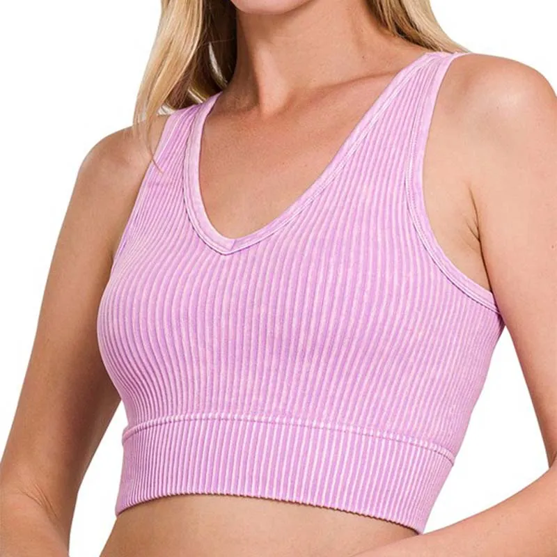 Reversible Neckline Cropped Tank