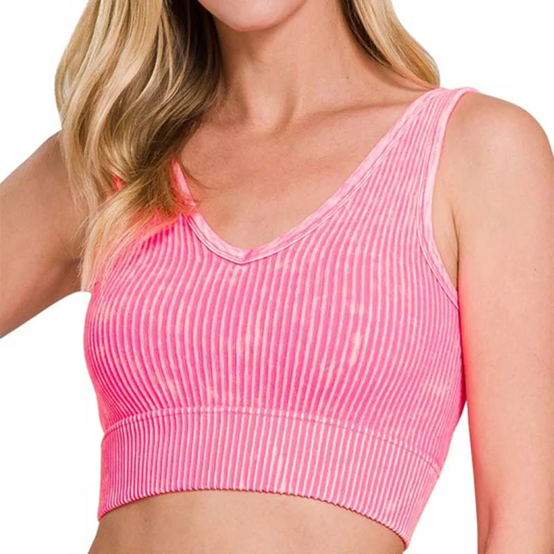 Reversible Neckline Cropped Tank