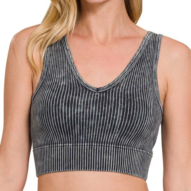 Reversible Neckline Cropped Tank