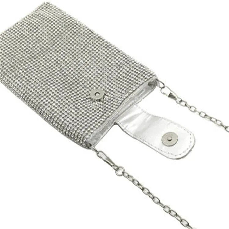 Rhinestone Square Evening Bag