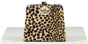 Rixo Leopard Velvet Bracelet strap Amelie Bag