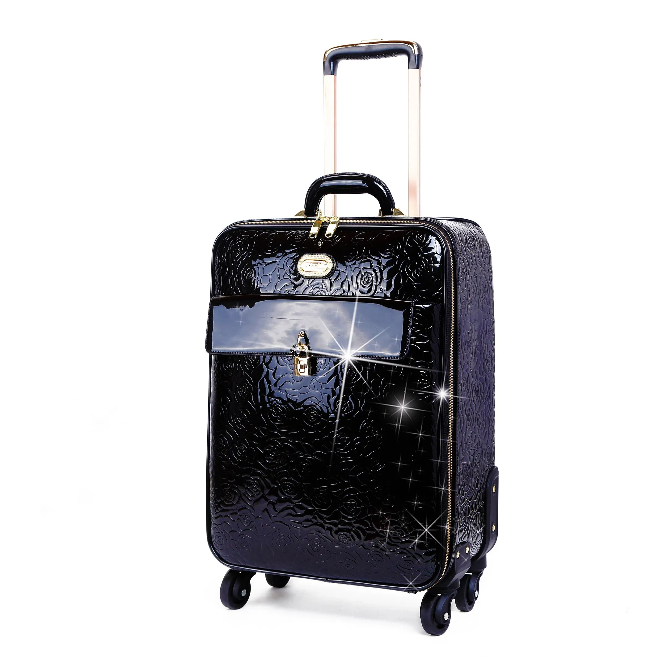 Rosy Lox Luggage Rolling Suitcase Spinner Luggage