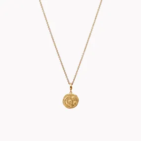 Small Cosmic Diamond Coin Charm Necklace