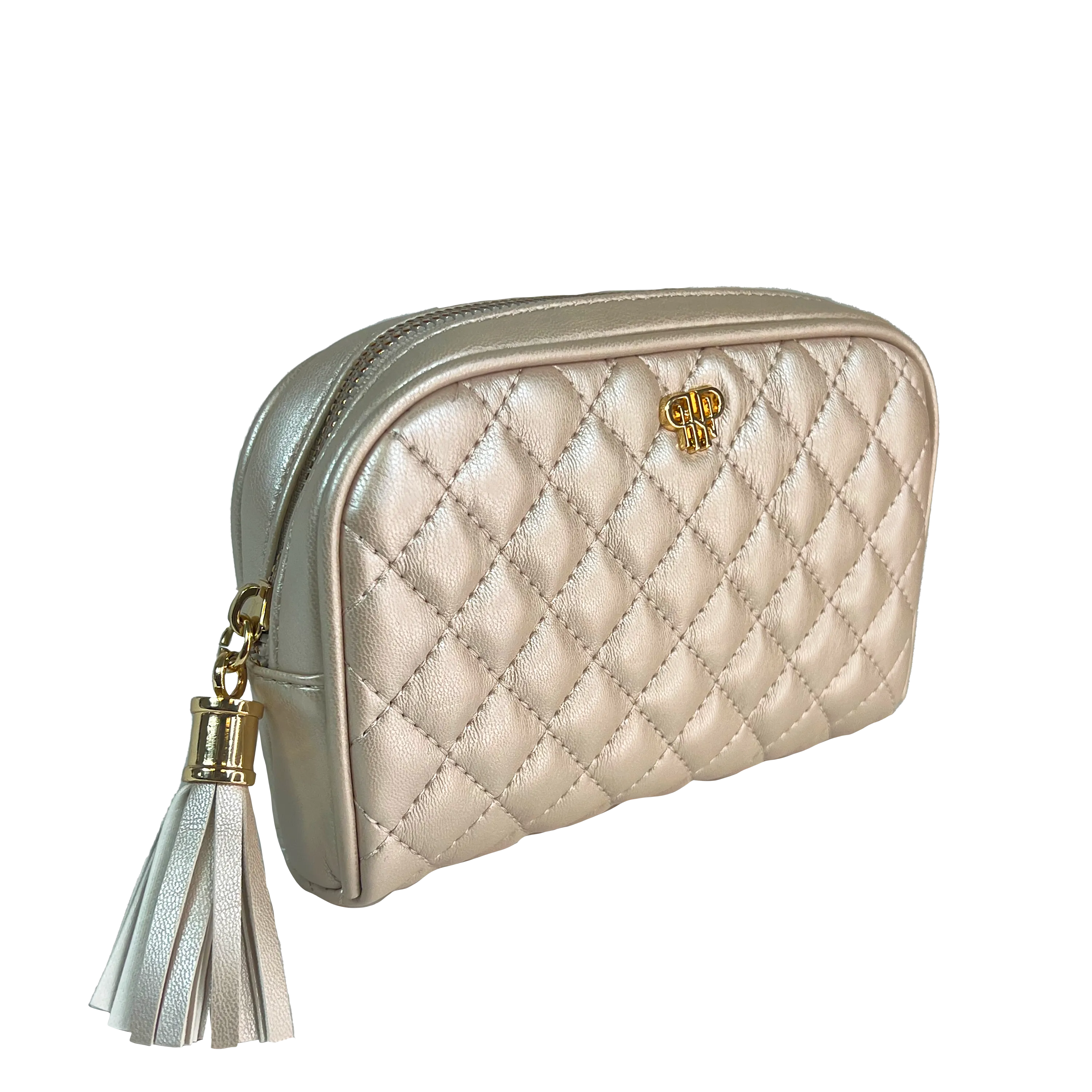 Small Makeup Bag - Pearl Quilted