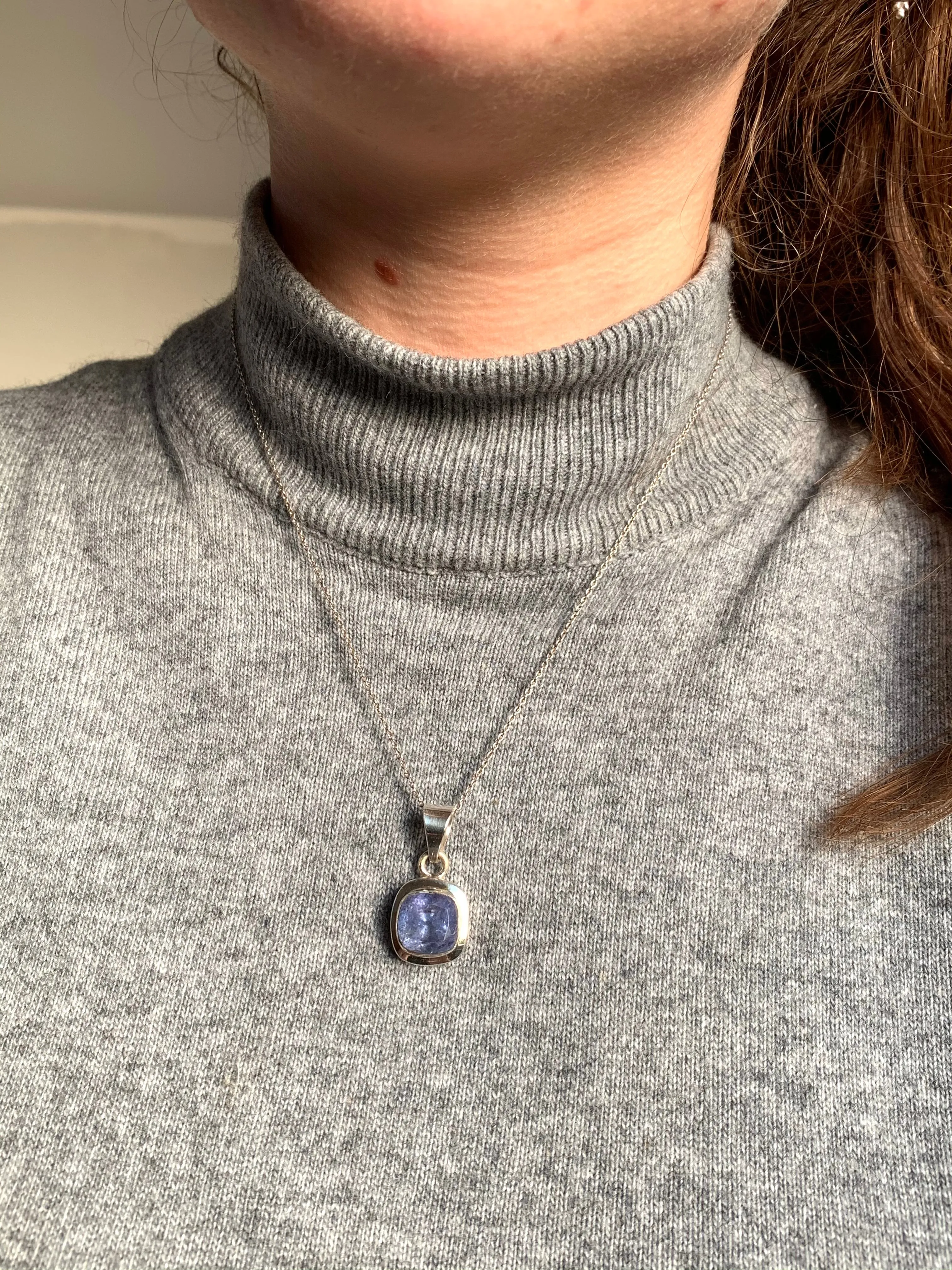 Tanzanite Ansley Pendant - Small Square