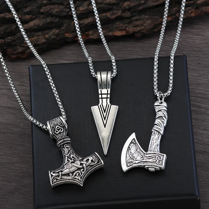 Viking Necklace Rotating Fenrir