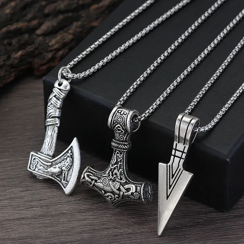 Viking Necklace Rotating Fenrir